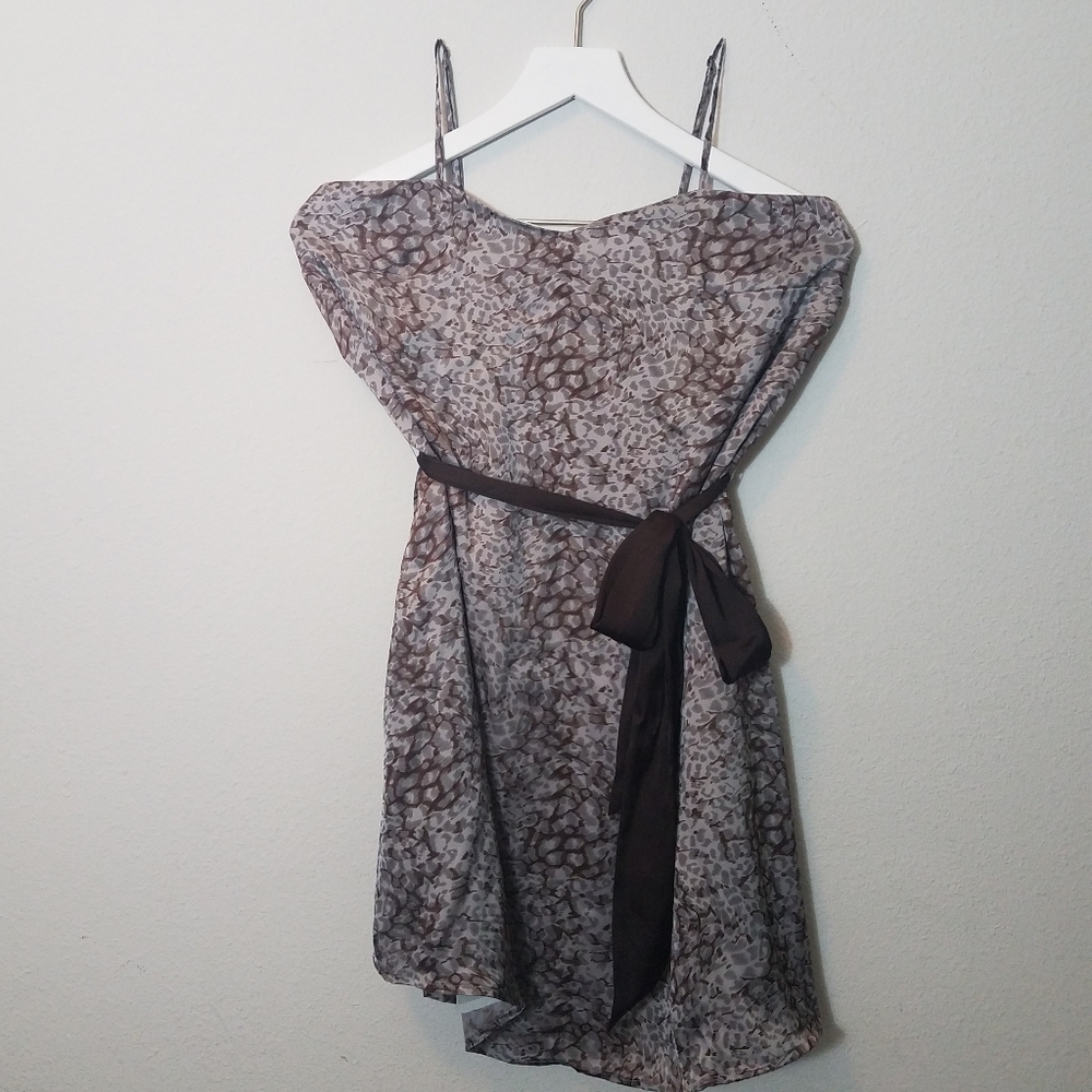 Naked Zebra Lined slip dress